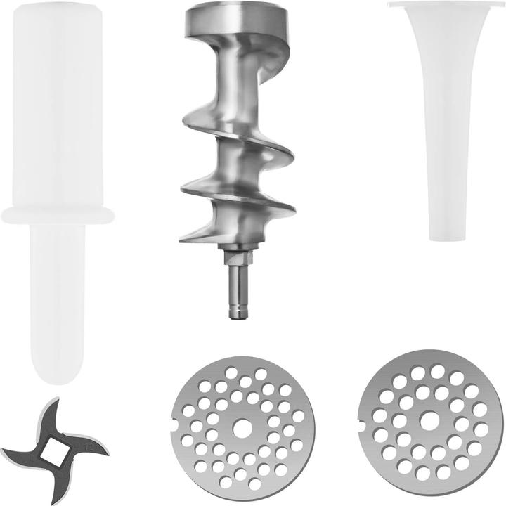 Immagine prodotto Royal Catering Tritacarne elettrico in acciaio inox- Rotazione in senso inverso - 140 kg/h