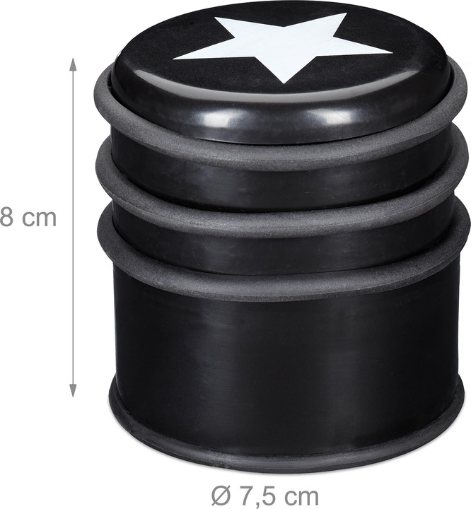 Actual product image Relaxdays 3x door stop (3 Piece, 7.5 x 7.5 x 8 cm)