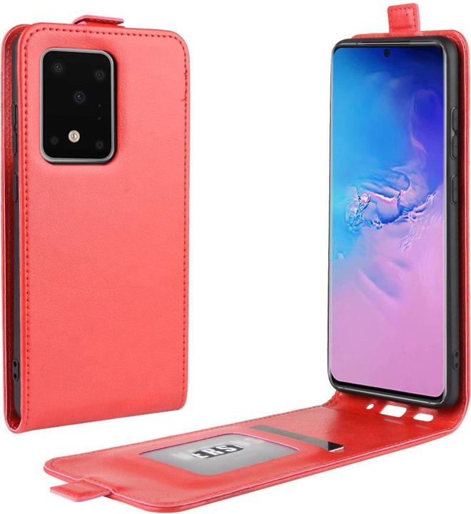 Produktbild Cover-Discount Galaxy S20 Ultra - Klassisches Flip Case vertikal rot (Samsung Galaxy S20 Ultra)
