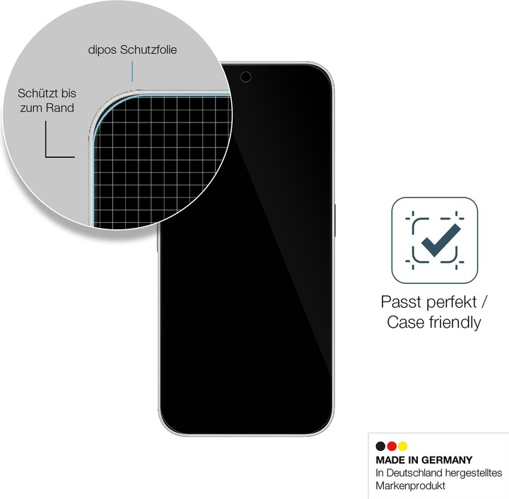 Actual product image Dipos Anti-Shock Screen Protector Clear (1 Piece, Nothing Phone (2a))