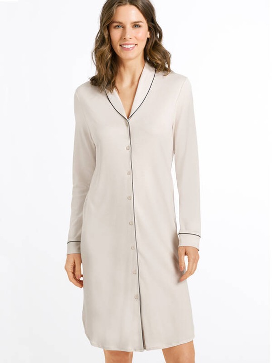 Immagine prodotto Hanro Camicia da notte Natural Comfort - 100 cm di lunghezza - manica lunga (M)