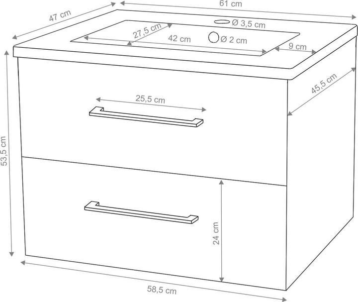 Actual product image MCW D16 (61.50 x 48 x 54 cm)