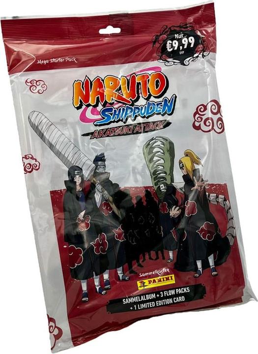 Panini Naruto Shippuden Akatsuki Attack cartes à collectionner Starter Pack *ALLEMAND* (Tedesco, Pacchetto Booster)