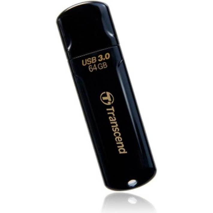 Transcend JetFlash 700 (64 GB, USB-A, USB 3.0), USB Stick, Schwarz