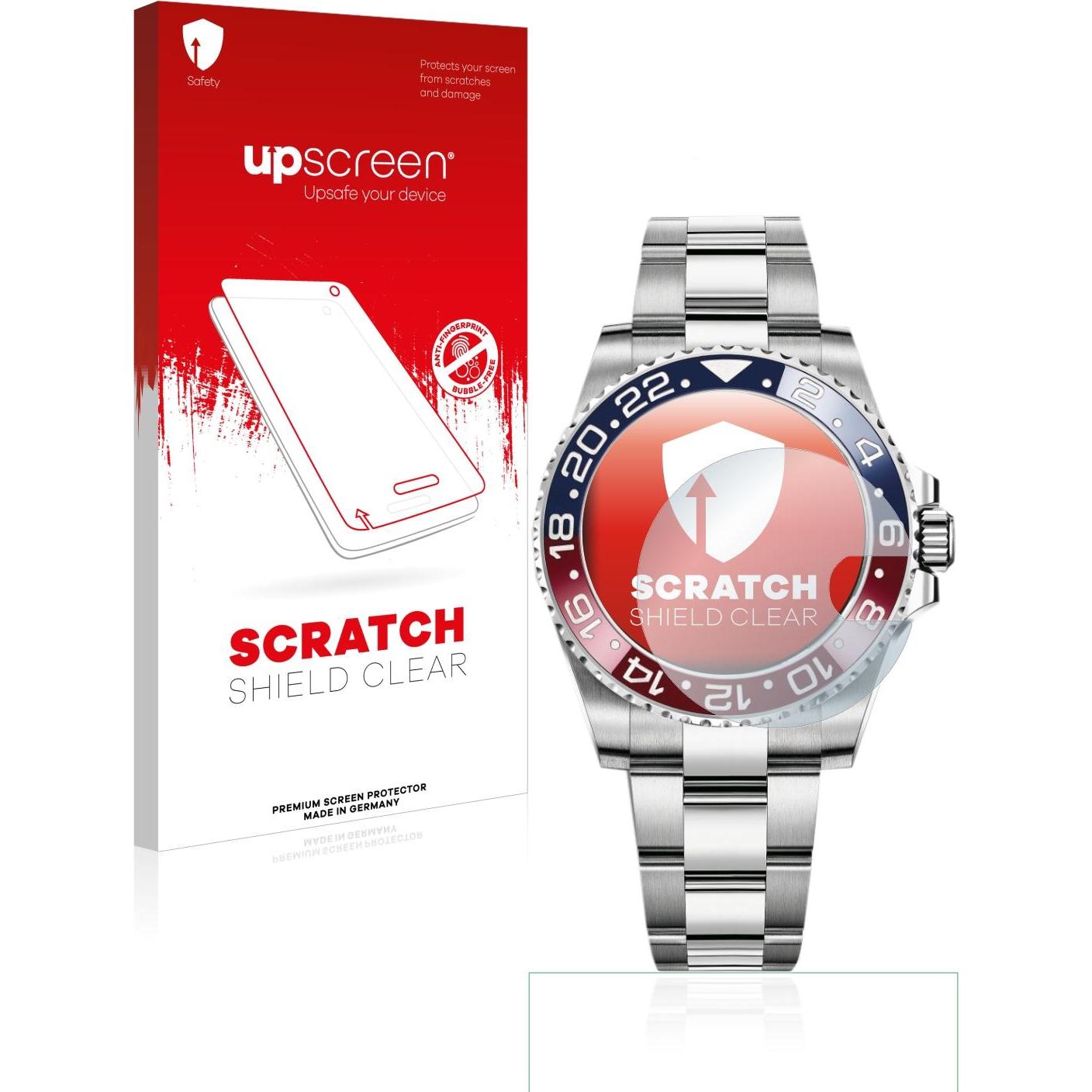 upscreen Scratch Shield Displayschutz, Smartwatch Schutzfolie, Transparent