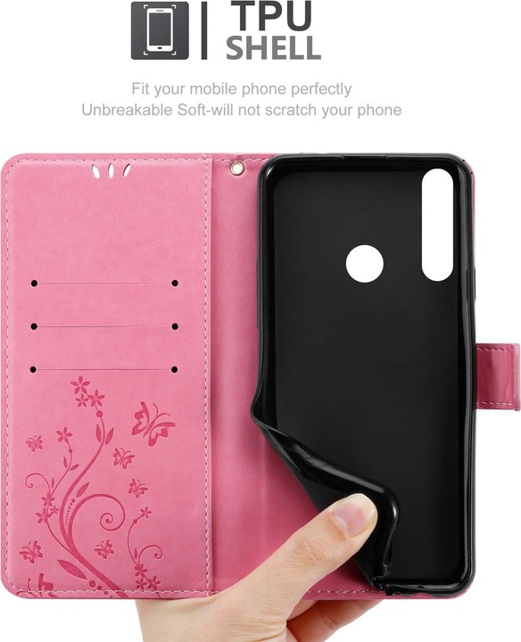 Produktbild Cadorabo Flower Book Cover (Huawei Y6p)