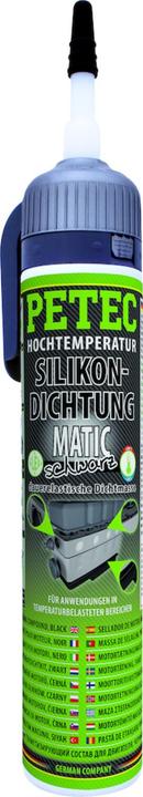 Petec Hochtemp.-Silikondichtung MATIC sw 0,2l (0.34 kg, Schwarz, 200 ml)