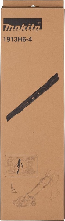 Actual product image Makita 1913H6-4 Mulching blade suitable for cordless lawn mower LM004G Diameter 43 (Lawn mower, Lawn mower blades + replacement blades garden machinery)