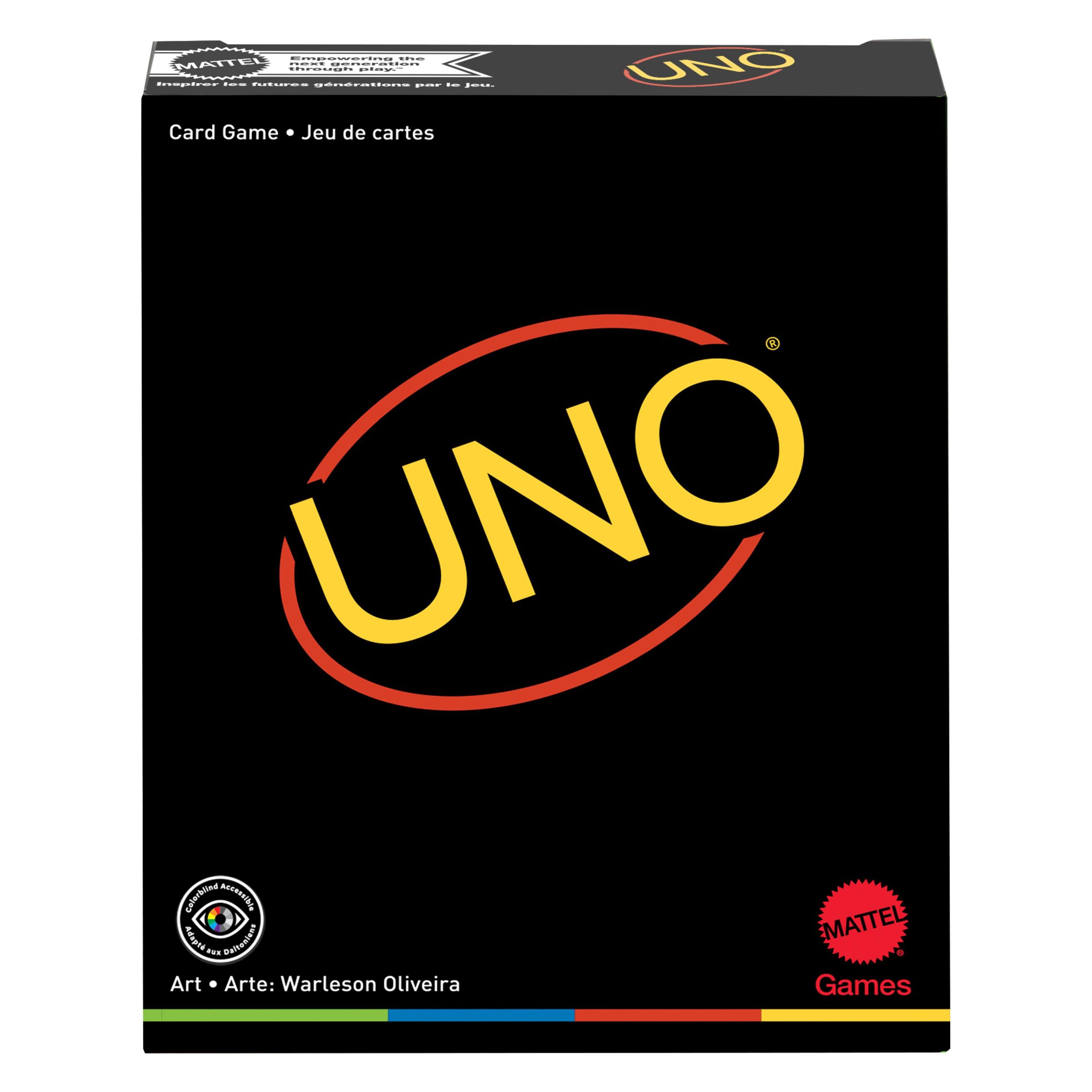 Mattel Games Uno Minimalista (Francese, Inglese, Italiano, Tedesco, 2 - 10 Giocatori)