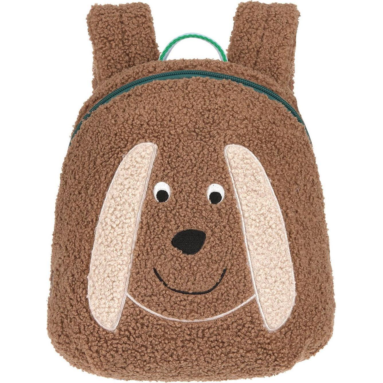 Lässig, Borsa scuola materna, Rucksack Tiny Backpack - Tiny Team Dog, Marrone
