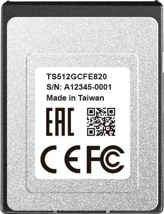 Image du produit Transcend TS512GCFE820 (512 Go, CFexpress type B)
