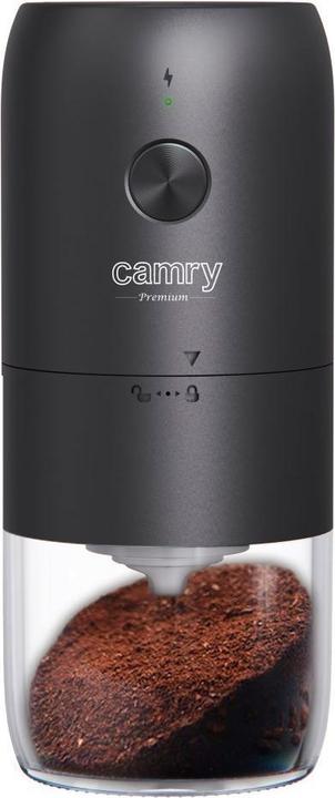 Camry CR 4302 Cordless USB Electric Coffee Grinder, Black