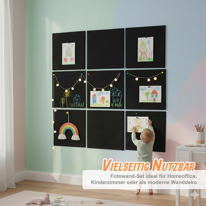 Produktbild Relaxdays 12x Filzpinnwand (Pinnwand, 30 x 30 cm)