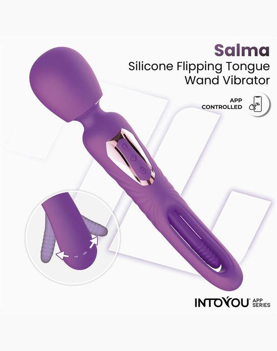 IntoYou Salma - Vibrator mit vibrierender Zunge (mit App-Steuerung) - Lila