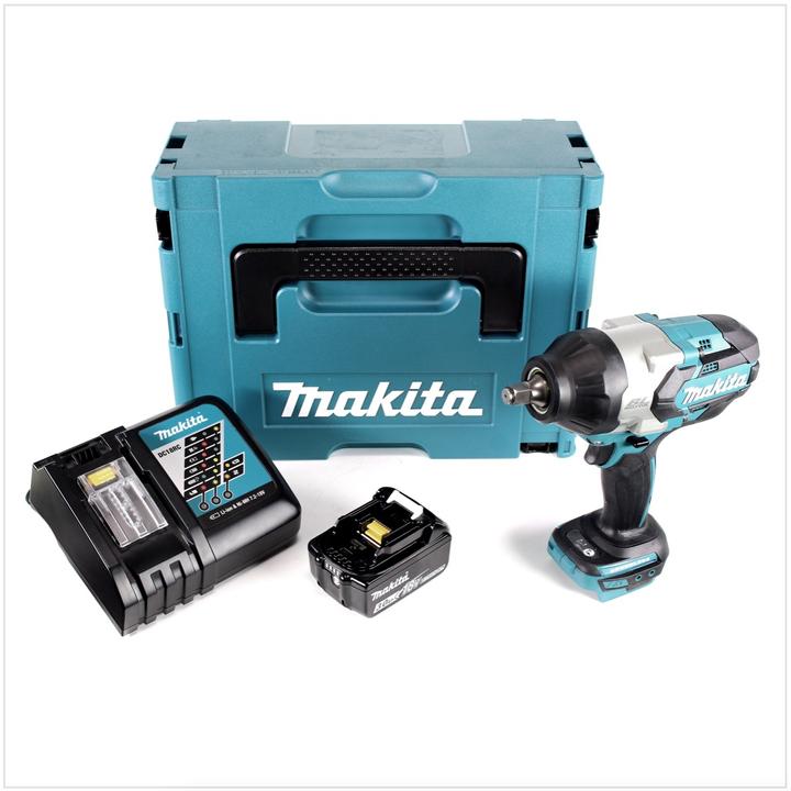 Actual product image Makita DTW 1002 RF1J 18 V Cordless Impact Wrench Brushless Li-Ion + Makpac Case + 1 x Battery BL 183