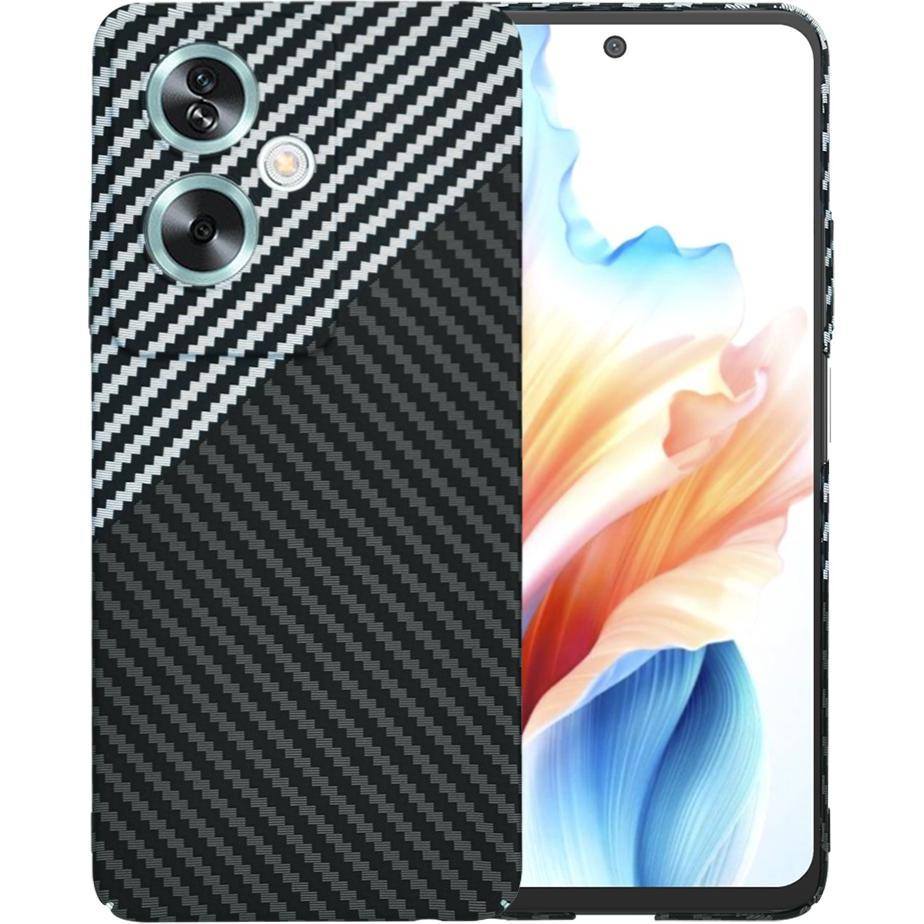 Techsuit - Carbonite FiberShell - Oppo A79 5G / OnePlus Nord N30 SE - Stealth Gray (Oppo A79), Cover smartphone, Grigio