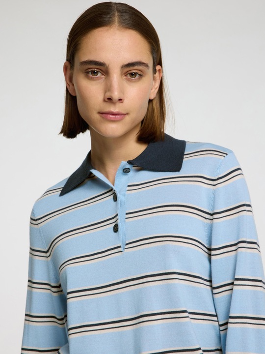 Produktbild Selected Femme 100% Merinowoll Langarm-Poloshirt (XL)