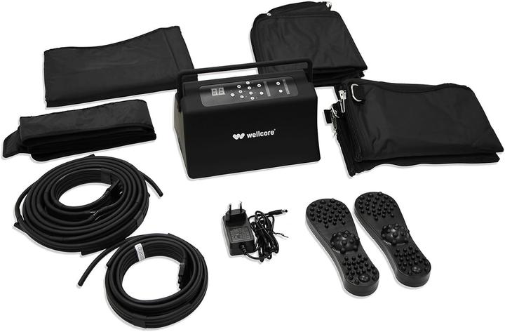 Produktbild Quirumed Pressotherapie für Zuhause, 6 Modi, 9 Druckstufen, Ganzkörper-Massage, Timer