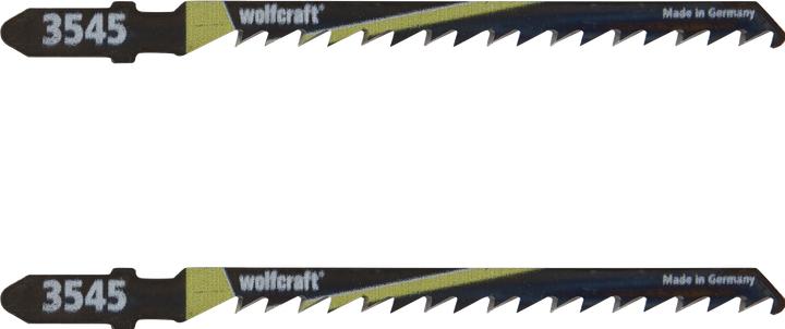 Produktbild wolfcraft 2 Stichsägeblätter HCS L=100mm T-Schaft