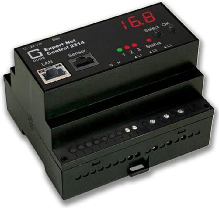 Image du produit Gude 2314-1 Relais IP Commande avec 3 sorties et mesure d'énergie DIN Rail