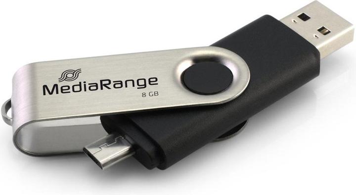 Produktbild MediaRange combo flash drive with micro USB (OTG) (8 GB, USB-A)