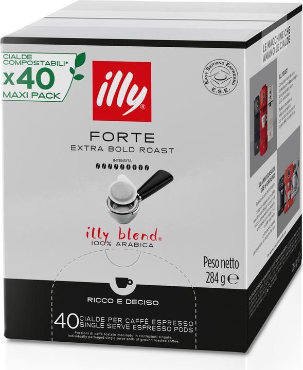 Illy Caffè Cialde Carta 44mm Monodose Tostato (40 x Porta.)