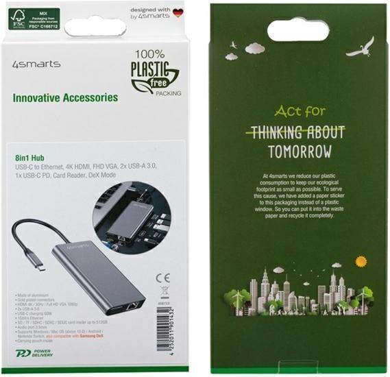 Produktbild 4smarts 8in1 Hub (USB-C, 9 Ports)