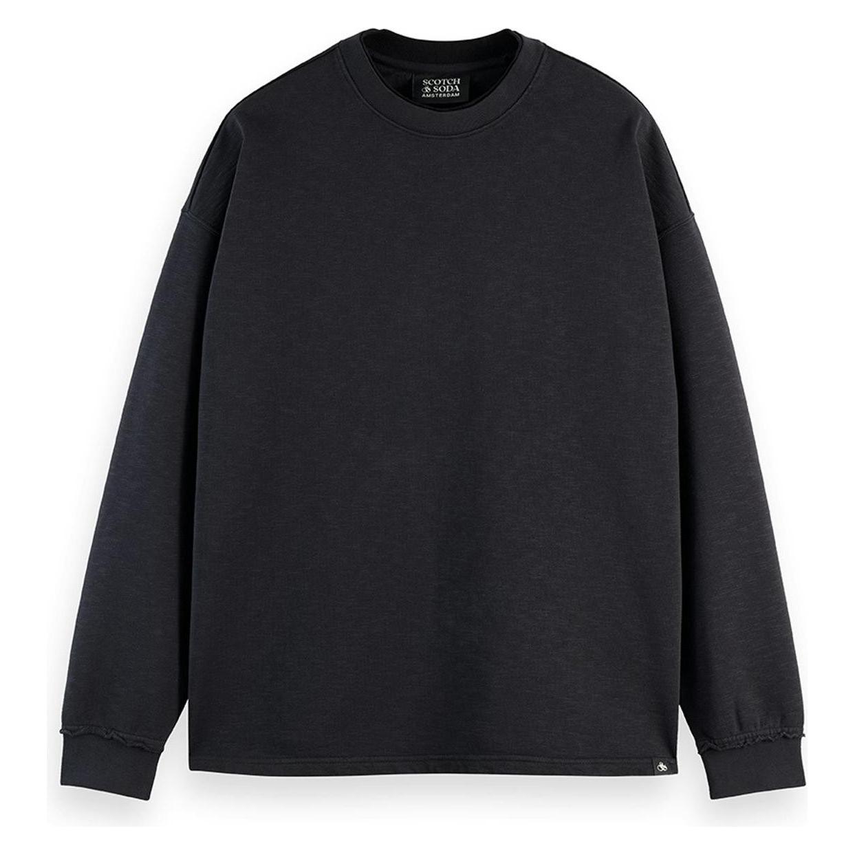 Scotch & Soda, Herren, Pullover, Core - 3 Crosses Sweatshirt Heren Trui - Maat Xxl, Schwarz, (Xxl)