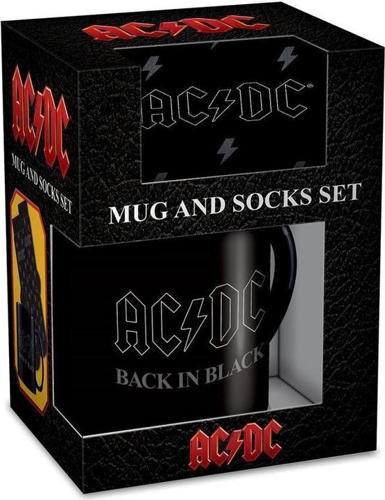 AC/DC TasseSockenSet Back In Black (325 ml, 1x)