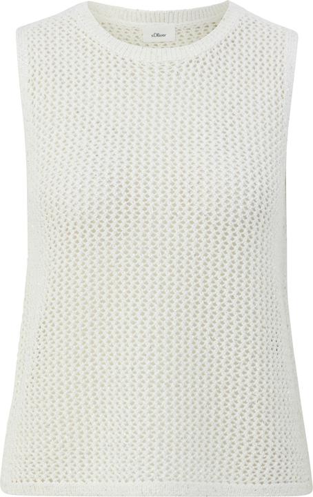 Produktbild s.Oliver Strickpullunder Transparentes Stricktop mit Pailletten (48)