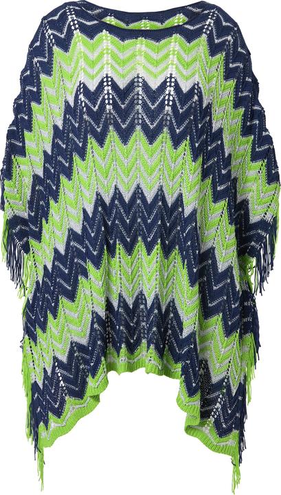 Immagine prodotto Miamoda Poncho, oversized, Zackenstrick mit Glitzer (42, 44, 46, 48)