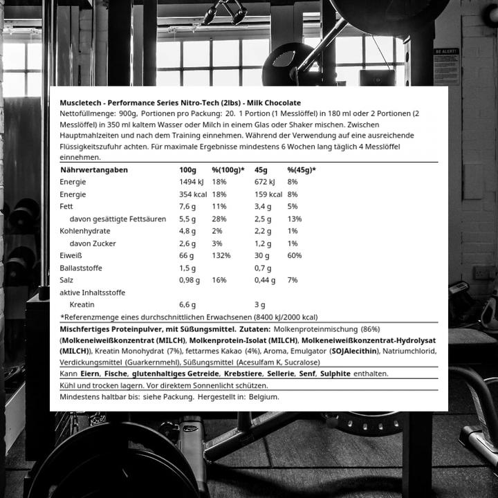 Immagine prodotto Muscle Tech Nitro Tech (Cioccolato al latte, 1 pz., 908 g)