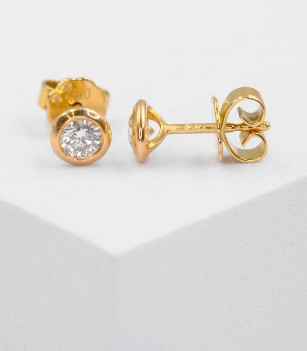 Immagine prodotto Muau Orecchini a perno (Oro bianco, Oro rosso o argento, Giallo oro)