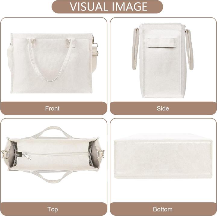 Produktbild Only-Bags.Store Tragetasche aus Segeltuch, grosse Umhängetasche, Shopper, Tasche mit breitem Riemen