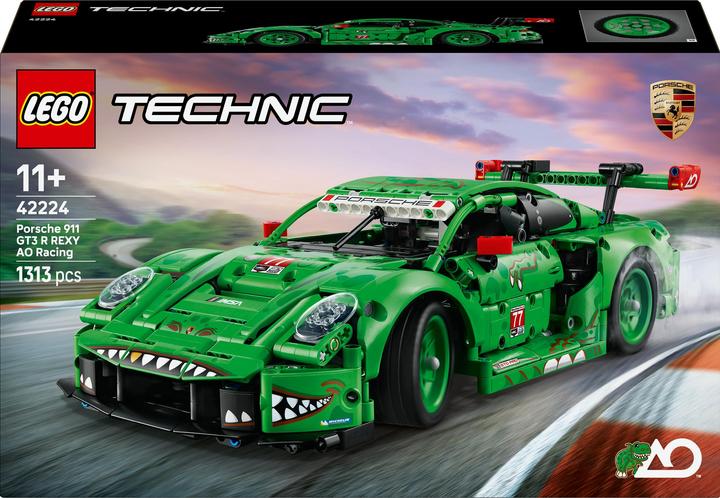 LEGO Porsche 911 GT3 R Rexy AO Racing Rennwagen (42224, LEGO Technic)