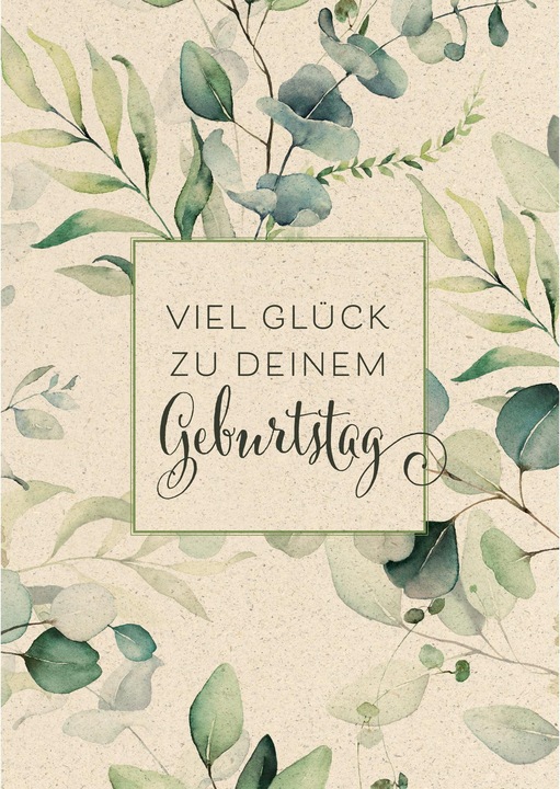 Produktbild Geburtstagskarte Viel Glück A4 (1 Stk.)