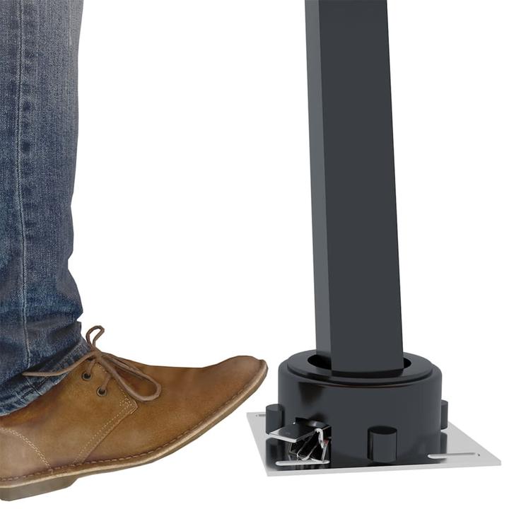 Immagine prodotto vidaXL Supporti per tende da sole antracite 450x245 cm in ferro, colore (4.50 m)