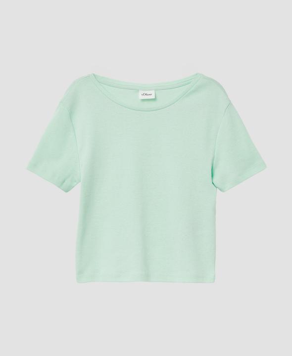 Produktbild S.Oliver T-Shirt Verkürztes Rippshirt im Slim Fit (146, 152)