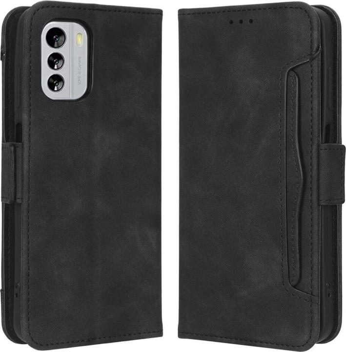 Cover-Discount Nokia G60 - Etui mit vielen Kartenfächer schwarz (Nokia G60)