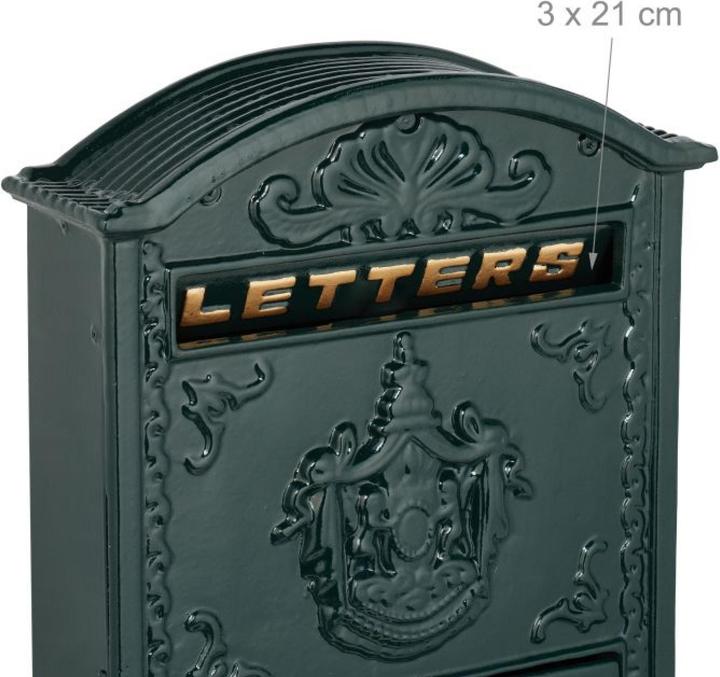 Actual product image Relaxdays Letterbox Vintage