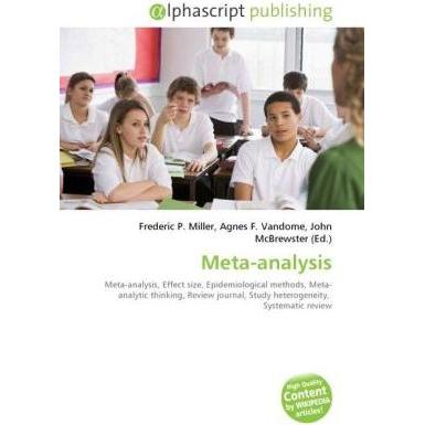 Meta-analysis, Fachbücher von Agnes F. Vandome, Frederic P. Miller, John McBrewster