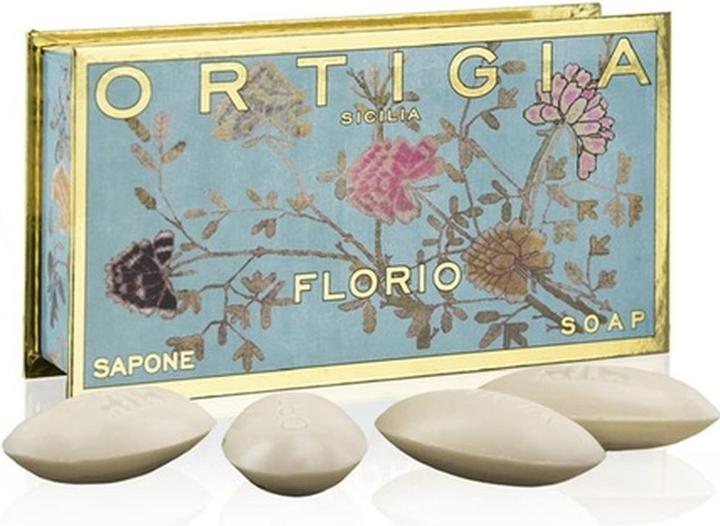 Immagine prodotto Ortigia Sicilia Fantastic Set of 4 Florio Olive Oil Soaps in Small Box (Sapone liquido)
