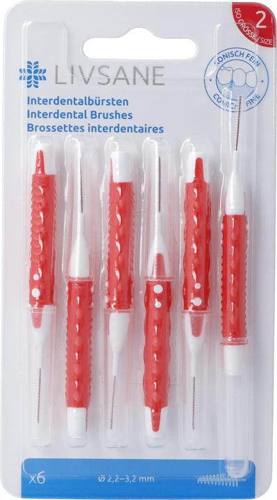 Immagine prodotto Livsane Spazzole interdentali coniche fini (6 x, 3.20 mm)