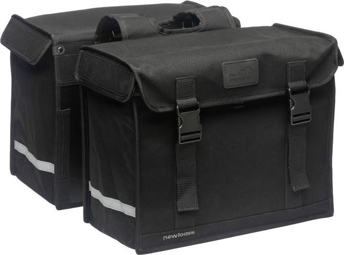 Produktbild New Looxs 2ER RADTASCHE CAMPING BLACK 66L CANVAS 43X35X22CM (66 l, Gepäckträgertasche)