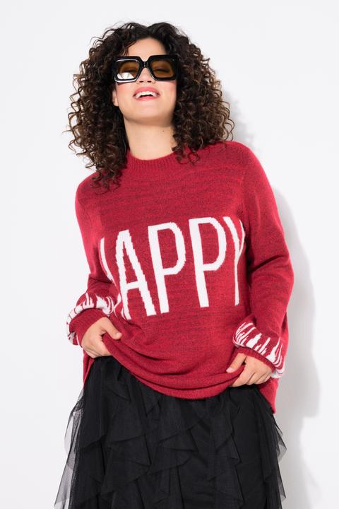 Produktbild Angel of Style Pullover, HAPPY-Statement, Ballon-Langarm (56)