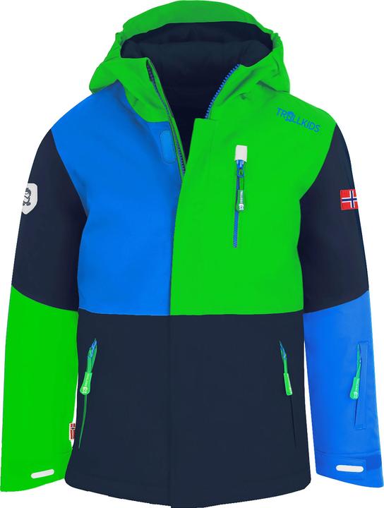 Bleu moyen, Vert vif