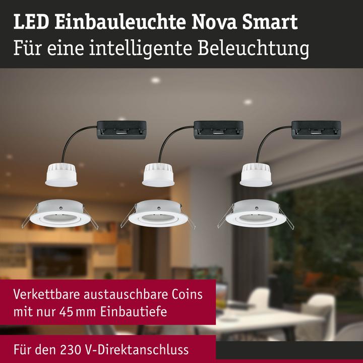 Produktbild Paulmann Einbauleuchte Nova Set Zigbee (500 lm)