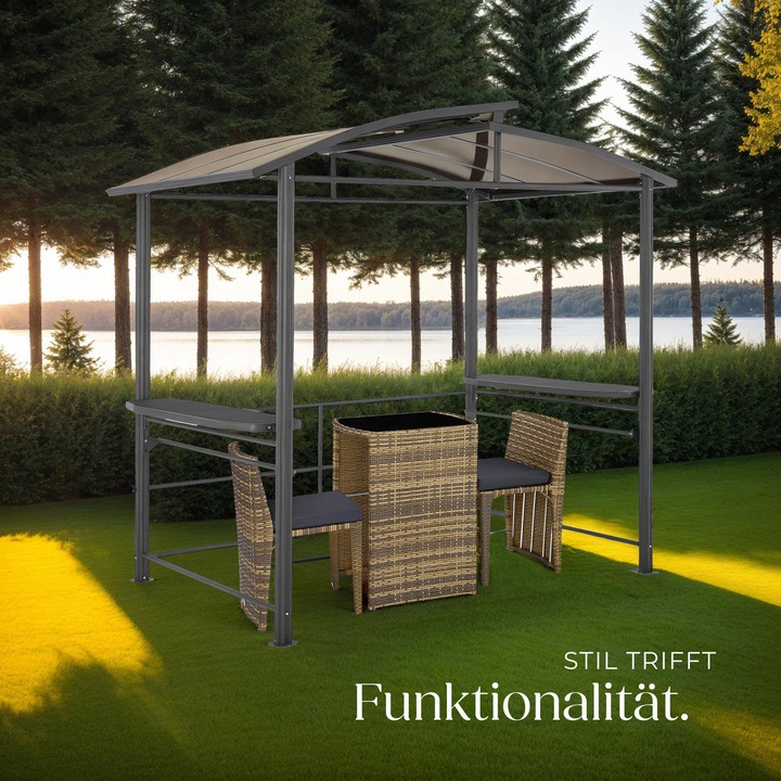 Image du produit tectake Barbecue Pavilion Asado | 240x150x234cm (240 cm, 150 cm)