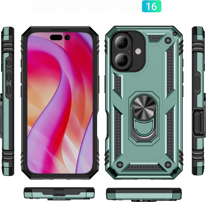 Immagine prodotto Cover-Discount iPhone 16 - Robusta cover posteriore con kickstand (Apple iPhone 16)