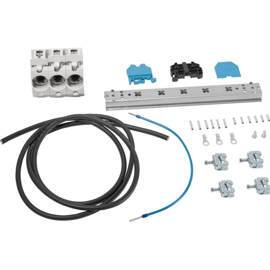 Hager ZY51T1 KIT Vorsicherung Sekundärkreis Wandler, Serverschrank Zubehör, Grau, Blau, Schwarz